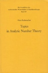 book Topics in Analytic Number Theory