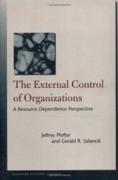 book The External Control of Organizations: A Resource Dependence Perspective (Stanford Business Classics)