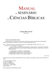 book Manual do Seminario de Ciencias Biblicas