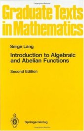 book Introduction to Algebraic and Abelian Functions