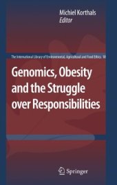 book Genomics, Obesity and the Struggle over Responsibilities