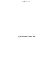 book Kingship and the Gods: A Study of Ancient Near Eastern Religion of Society and Nature