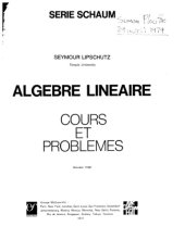 book Algebre lineaire