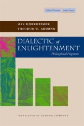 book Dialectic of Enlightenment (Cultural Memory in the Present)