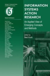 book Information Systems Action Research: An Applied View of Emerging Concepts and Methods