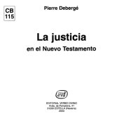 book La Justicia en el Nuevo Testamento