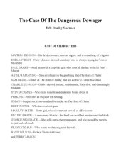 book The Case of the Dangerous Dowager