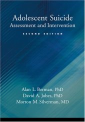 book Adolescent Suicide: Assessment And Intervention 2nd Edition