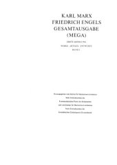 book Werke, Artikel, Entwurfe Marz 1843 bis August 1844