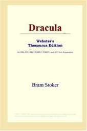 book Dracula: Webster's Thesaurus Edition