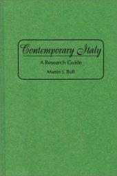 book Contemporary Italy: A Research Guide (Bibliographies and Indexes in World History)