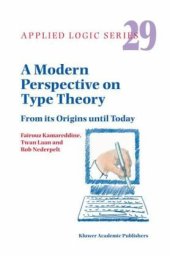 book A Modern Perspective on Type Theory: From its Origins until Today