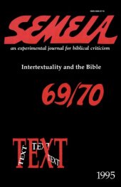 book Semeia 69-70: Intertextuality and the Bible