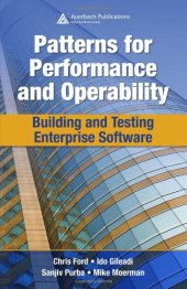 book Patterns for Performance and Operability: Building and Testing Enterprise Software