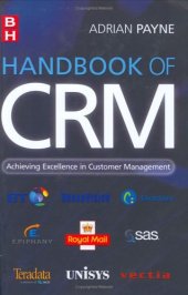 book Handbook of CRM: Achieving Excellence through Customer Management