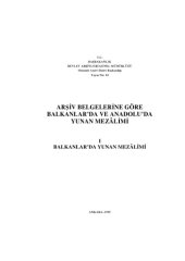 book Arsiv Belgelerine Gore Balkanlar’da ve Anadolu’da Yunan Mezalimi Cilt I