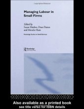 book Managing Labour in Small Firms (Routledge Studies in Small Business)