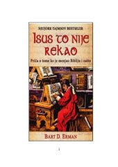 book Isus to nije rekao: Prica o tome ko je izmenio Bibliju i zasto