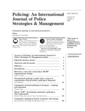 book Policing: An International Journal of Police Strategies & Management, Volume 25, Number 1, 2002