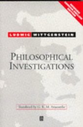 book Philosophical Investigations Philosophische Untersuchungen