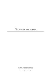 book Security Analysis: Principles and Technique, Second Edition