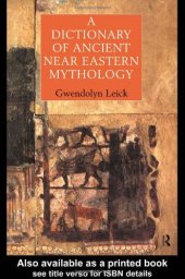 book A Dictionary of Ancient Near Eastern Mythology