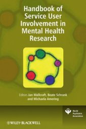 book Handbook of Service User Involvement in Mental Health Research (Evidence and Experience in Psychiatry Series)