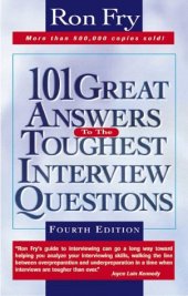 book 101 Great Answers to the Toughest Interview Questions