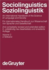 book Sociolinguistics Soziolinguistik: An International Handbook of the Science of Language and Society Ein Internationales Handbuch Zur Wissenschaft Von Sprache ... Wissenschaft) (German Edition)