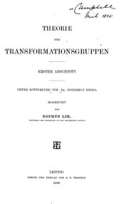 book Theorie der Transformationsgruppen