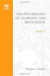 book Psychology of Learning & Motivation Vol 37