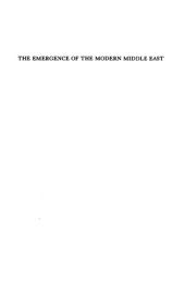 book Emergence of the Modern Middle East