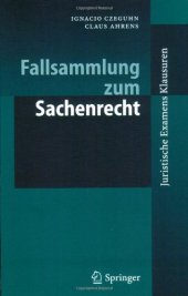 book Fallsammlung zum Sachenrecht