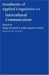 book Handbook of Intercultural Communication (Handbooks of Applied Linguistics  HAL  7)