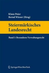 book Steiermarkisches Landesrecht Band 3: Besonderes Verwaltungsrecht