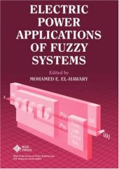 book Electric Power Applications of Fuzzy Systems (IEEE Press Series on Power Engineering)