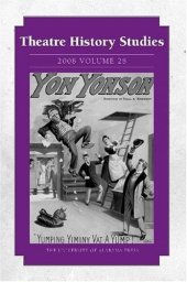 book Theatre History Studies 2008: Volume 28