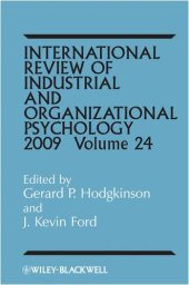 book International Review of Industrial and Organizational Psychology, 2009 (Volume 24)