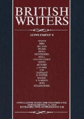 book British Writers: Supplement 10