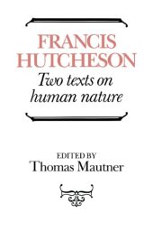 book Hutcheson: Two Texts on Human Nature