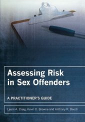 book Assessing Risk in Sex Offenders: A Practitioner's Guide