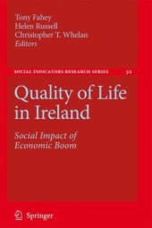 book Quality of Life in Ireland: Social Impact of Economic Boom (Social Indicators Research Series)