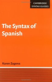 book The Syntax of Spanish