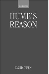 book Hume's Reason (Oxford Philosophical Monographs)