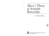 book Marx's Theory of Scientific Knowledge