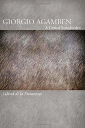 book Giorgio Agamben: A Critical Introduction