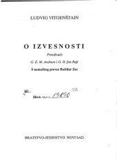 book O izvesnosti