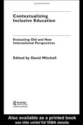 book Contextualizing Inclusive Education: Evaluating Old and New International Perspectives