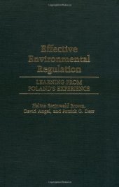 book Effective Environmental Regulation: Learning from Poland's Experience