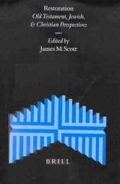 book Restoration: Old Testament, Jewish, and Christian Perspectives (Supplements to the Journal for the Study of Judaism)